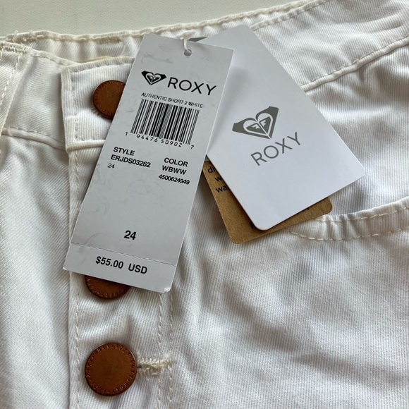 🐚Roxy Authentic Short 2 White🐚 - Picture 9 of 9